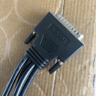 NEXCOM一拖四串口线DB25公头转DB9公头*4带字议价