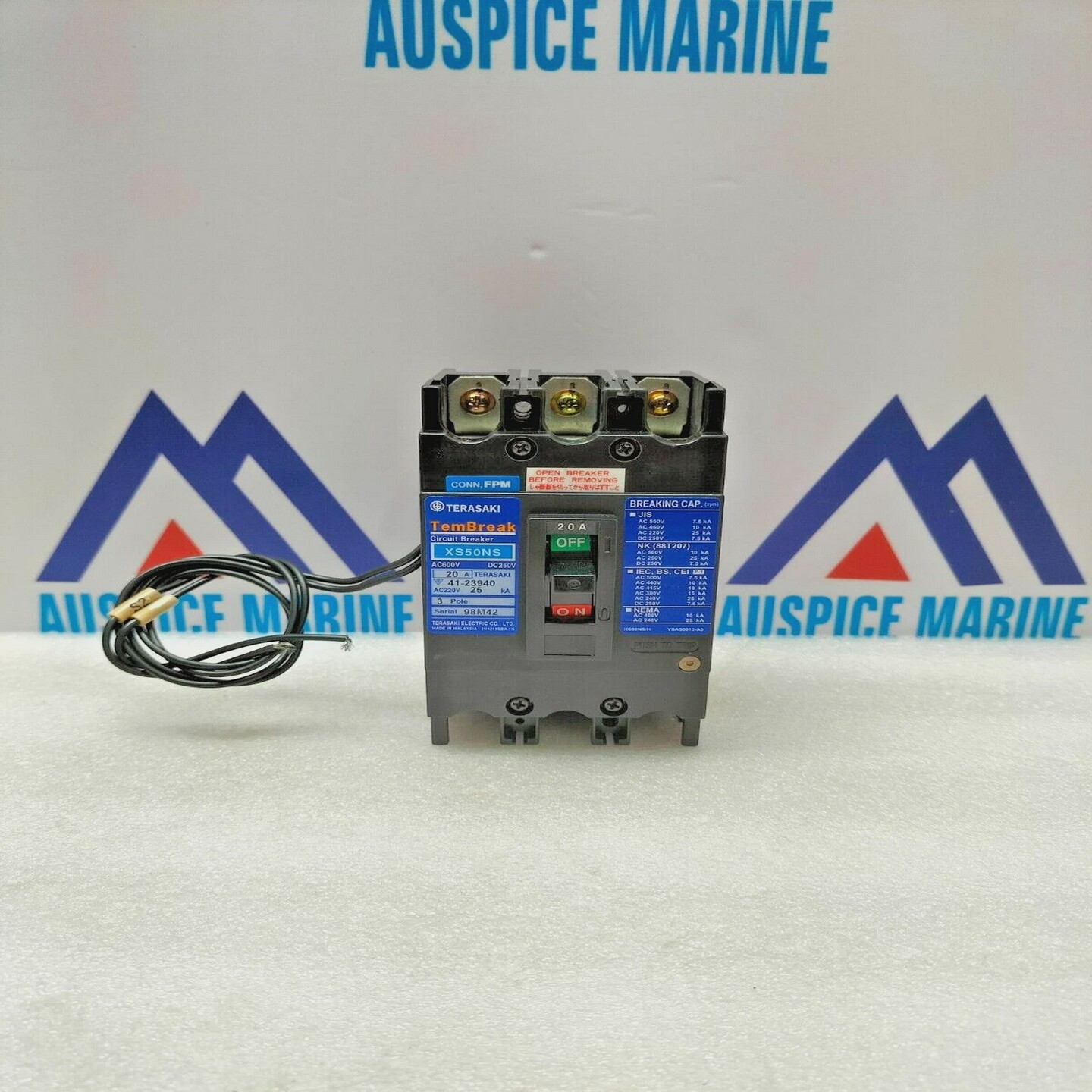 InterruttoreAutomaticoTerasakiXS50NSTembreak3P20AFPM