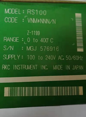 议价全新原装日本理化RKC温控器 温控表 RS100VMM*NNN