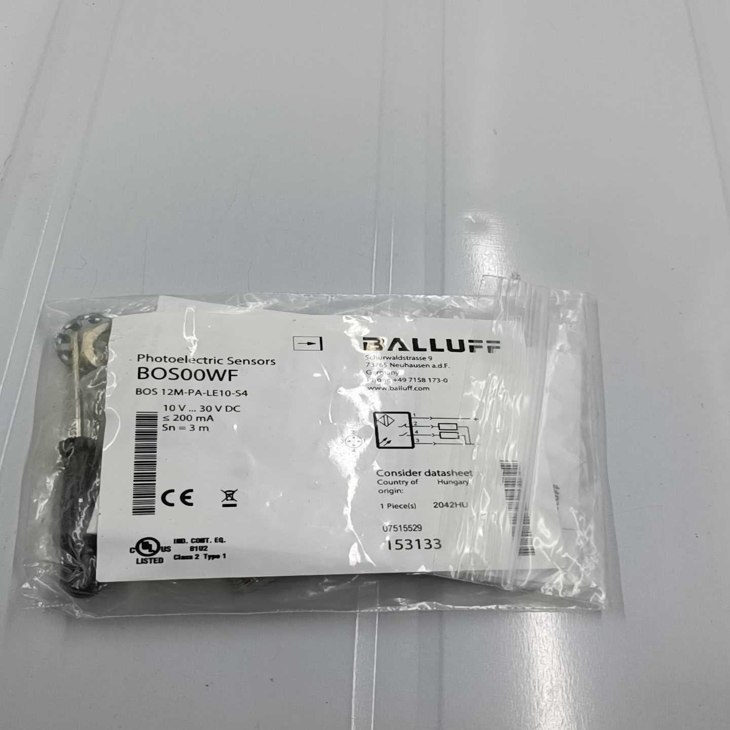 巴鲁夫BOS00WF传感器BOS12M-P询价