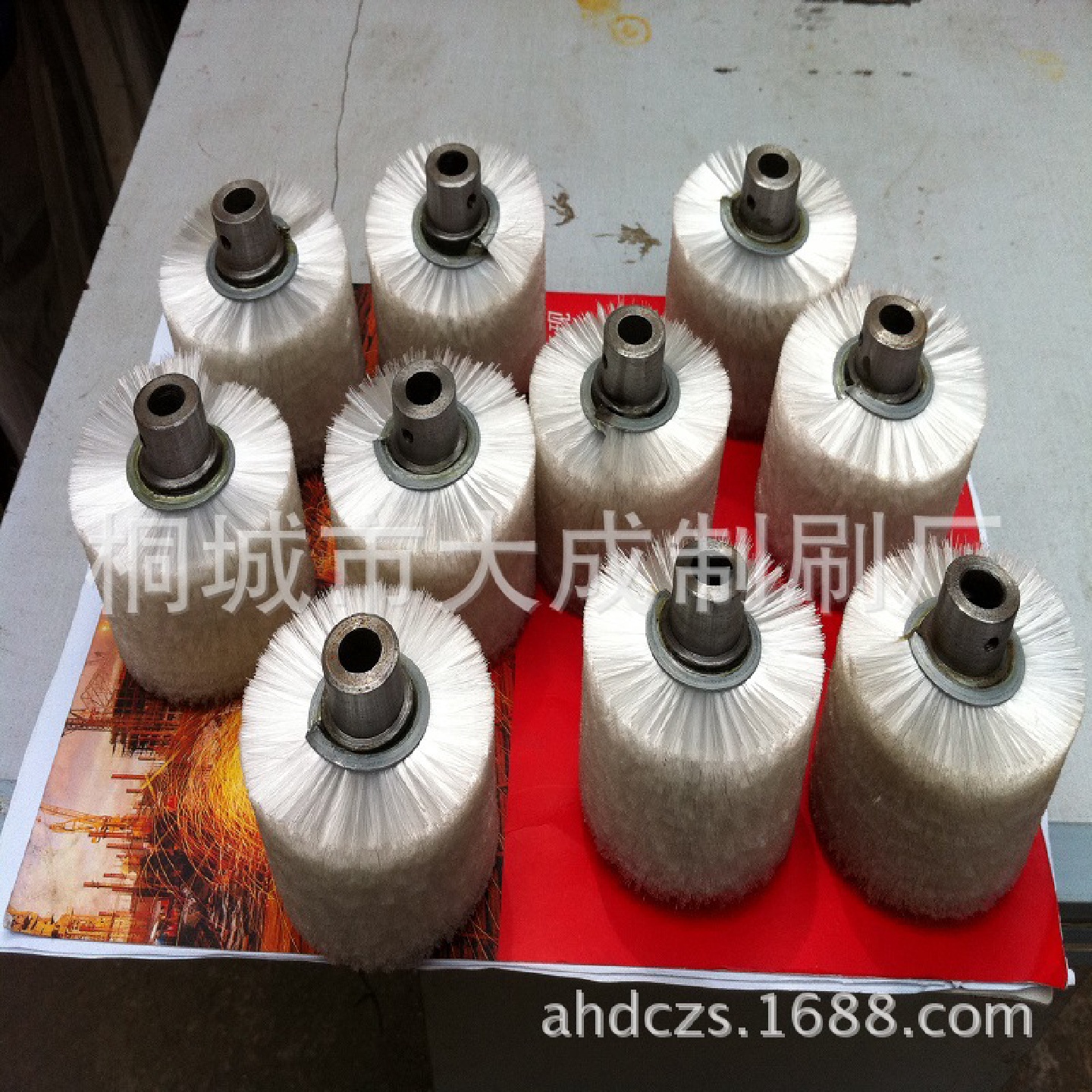 供应LCD玻璃基板木材家具的清洗抛光刷彩涂卷的除锈弹簧卷毛刷