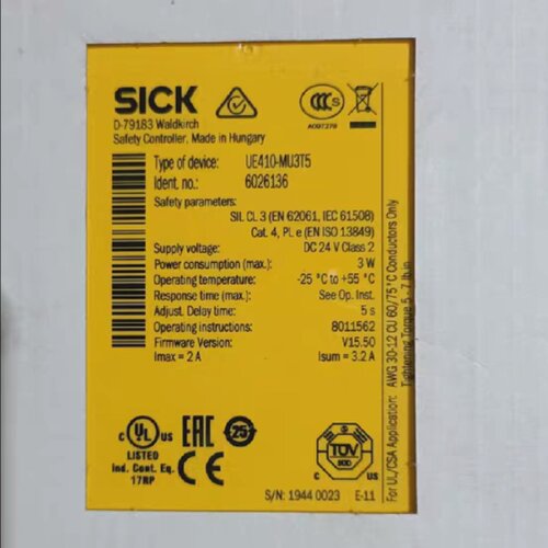 询-SICK西克安全控制器UE410MU3T5货号6