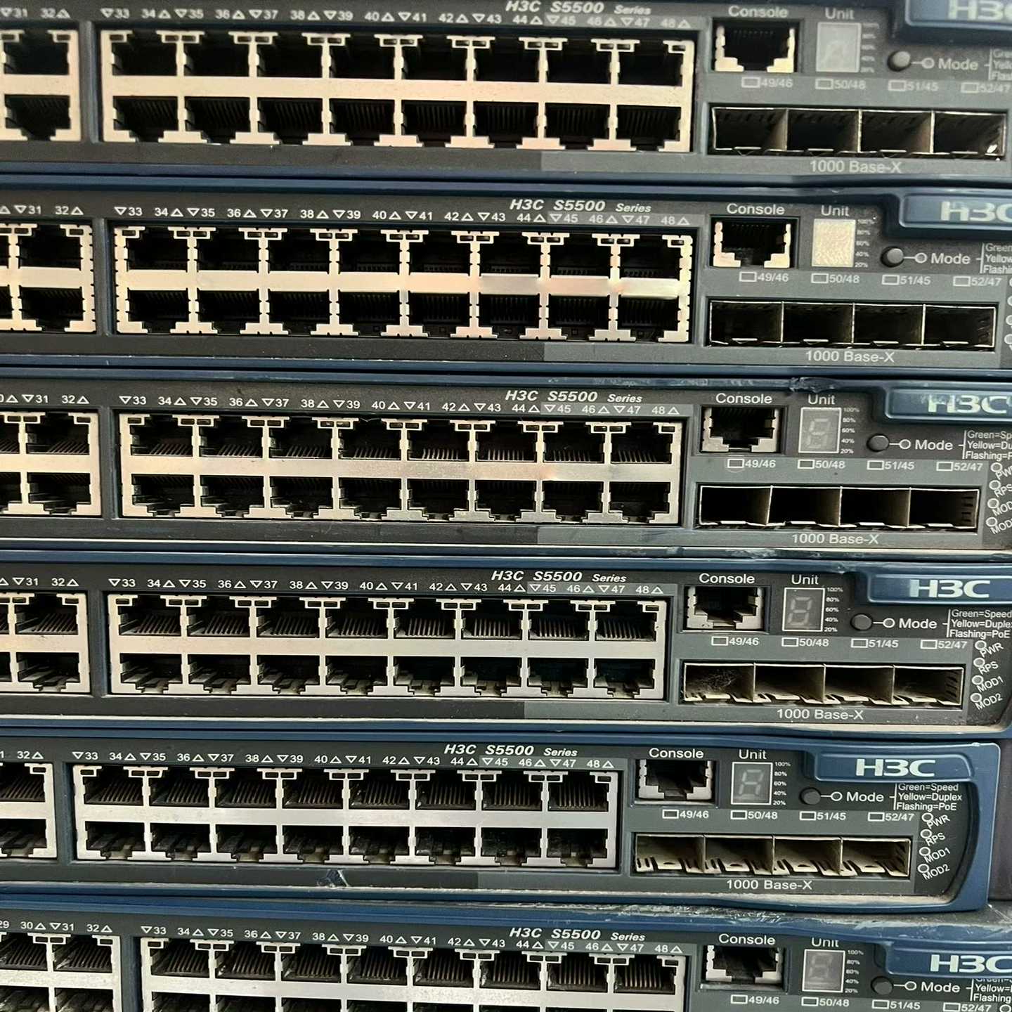 48口千兆poe交换机华三h3CS5500-52C--议价