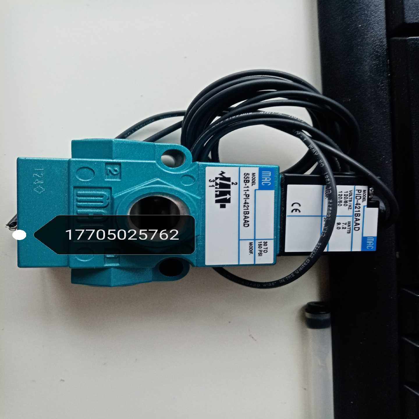美国MAC电磁阀55B-11-PI-421BAAD，全新原装{议价}
