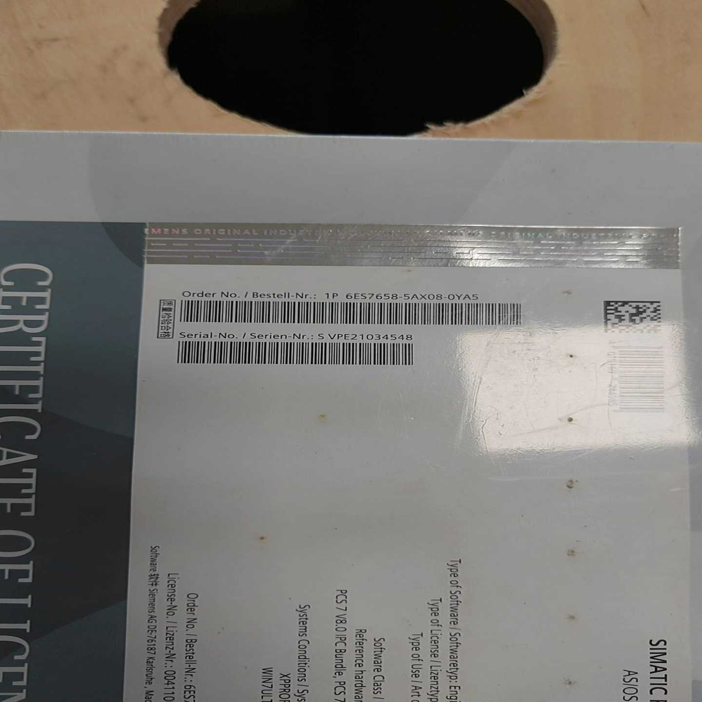询价6ES7658-5AX08-0YA5未拆封实图
