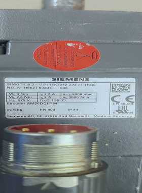 【星慕电子】1FK7042-2AF71-1RG0不带编码器，功能测试正常