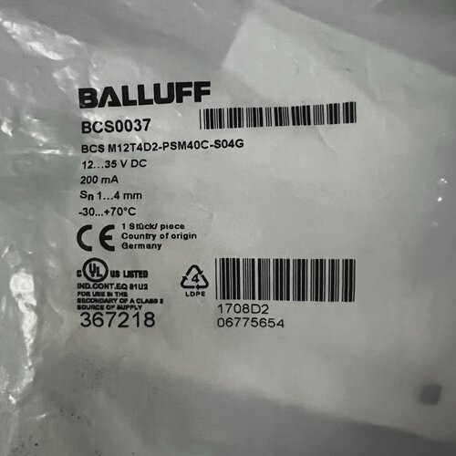 【询价】BALLUFF巴鲁夫BCS0037适用