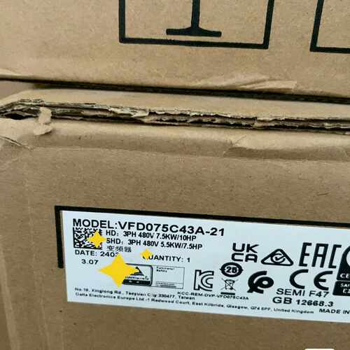 VFD075C43A-21台达变频器~询价