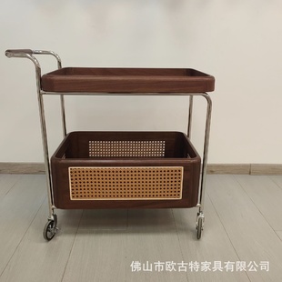 2025轻奢可移动不锈钢沙发边几小推车边桌家用小桌子置物沙发角几