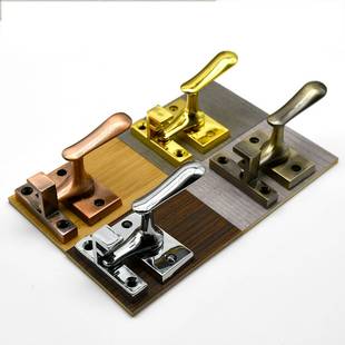 明装不锈钢高低脚插销锁防盗门木门门闩门窗把手安全扣卫生间锁扣