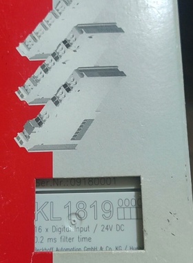 倍福模块KL1819询价