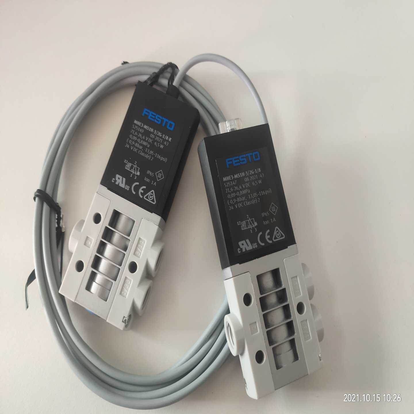 【议价】FESTO电磁阀MHE3-MS1H-3/2G-1/8-K5适用