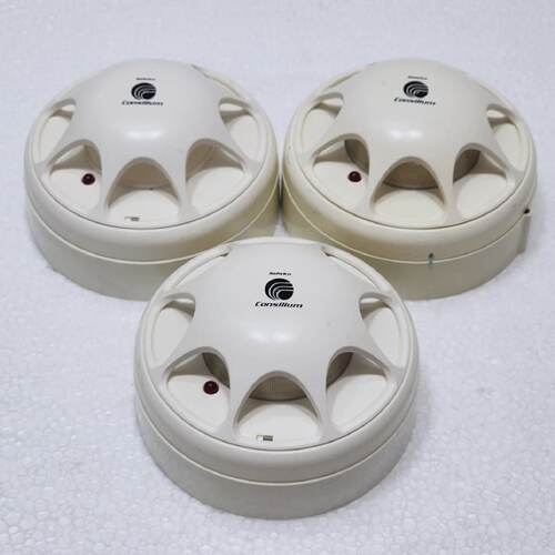3x CONSILIUM Salwico HC100 38000 A1 Calor Detector Con Base