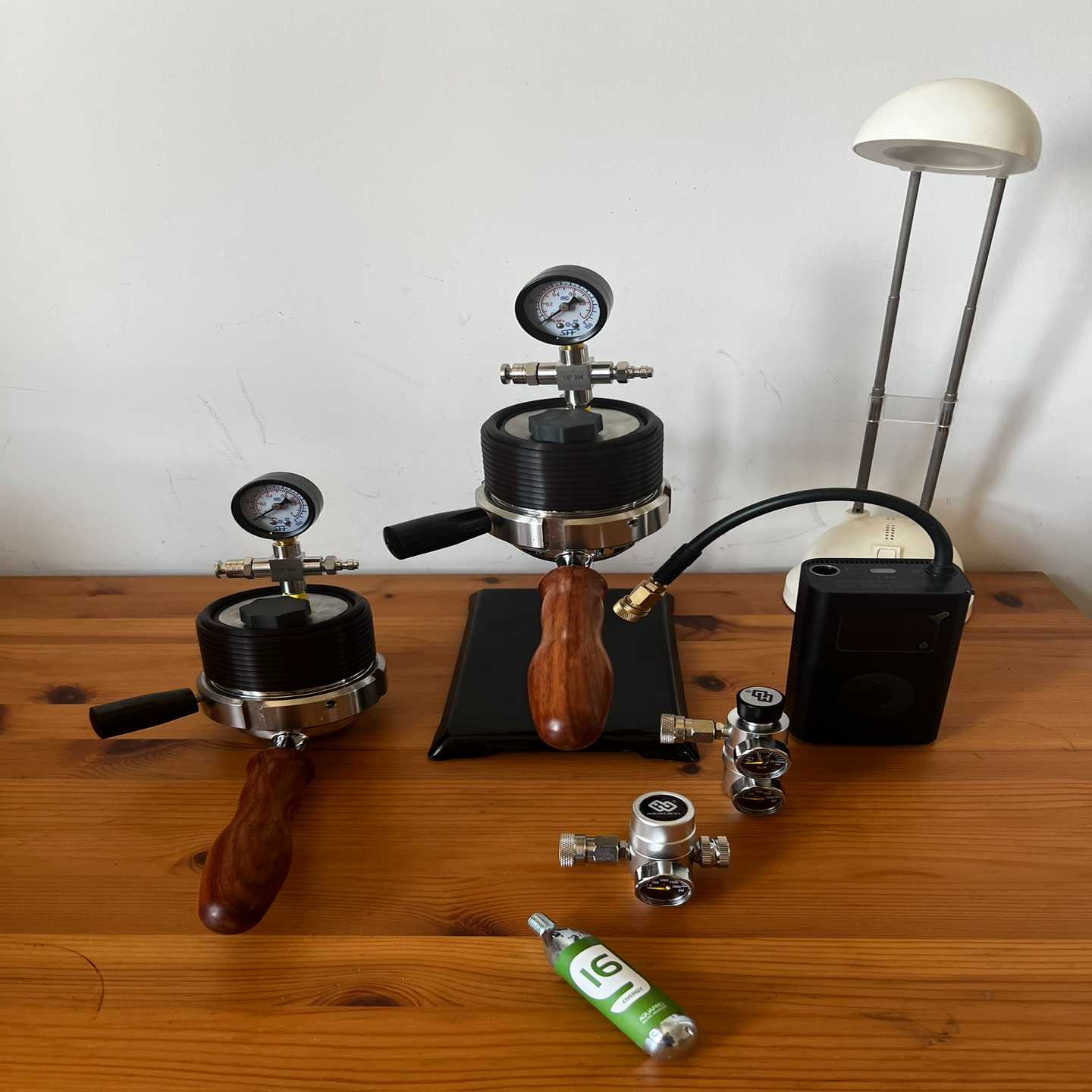 全新DIY气动咖啡机，304不锈钢机身，带压力表，58mm无--议价商品