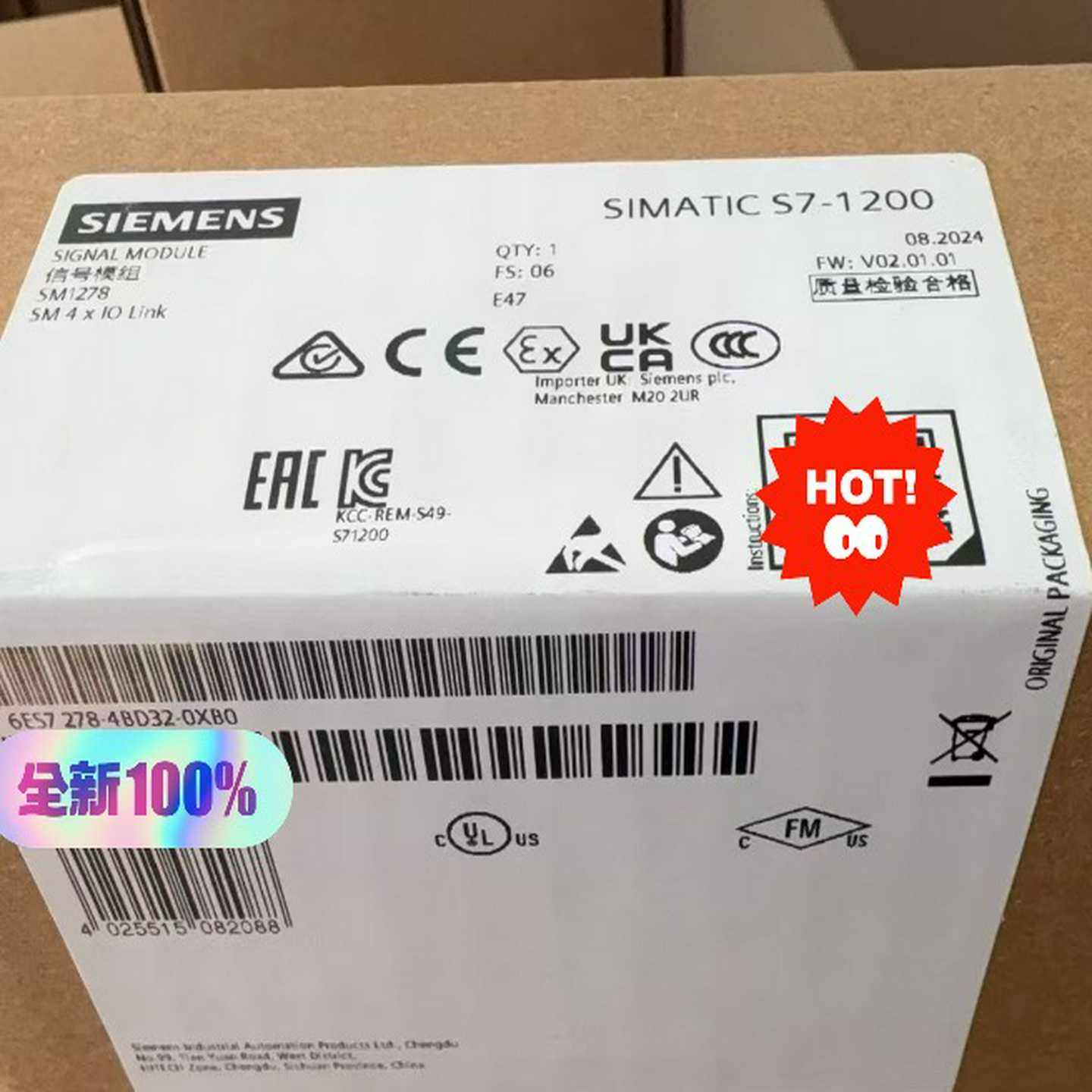 询价6ES7278-4BD32-0XB0保内