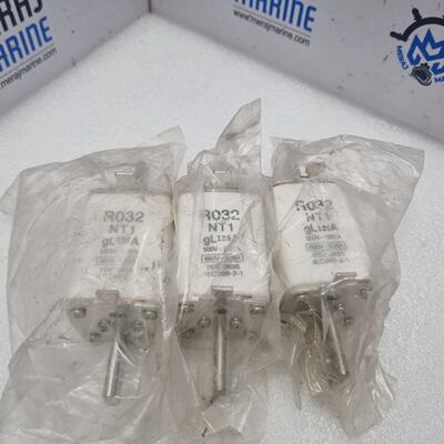R032 NT 1 Fuse gL 125A 500V120KA 660V50KA  Lot of 3PCs