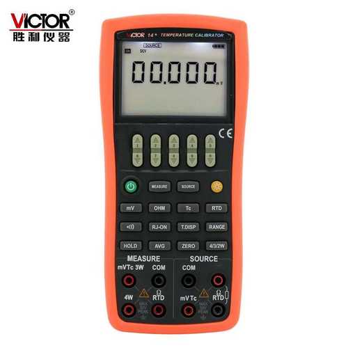 VICTOR胜利VC14+温度校验仪热电阻热电偶输出温度校准仪开源通讯