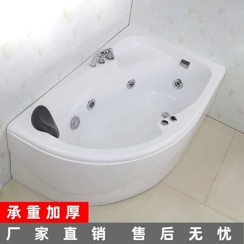 2025三角形扇形浴缸新款恒温家用成人冲浪按摩加热小户型单人浴盆