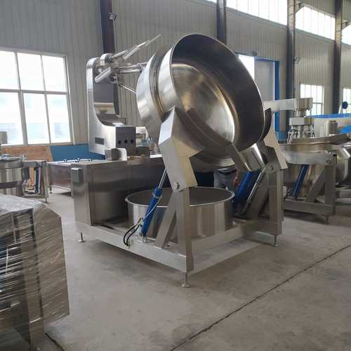 全自动中央厨房炒菜机番茄酱翻炒锅牛肉酱花生酱大型预制菜生产线