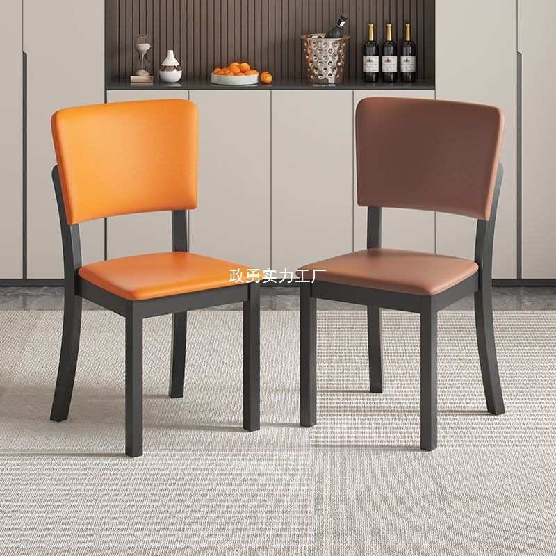 实木椅子餐椅家用简约现代北欧意式轻奢餐厅吃饭餐桌椅凳子靠背椅