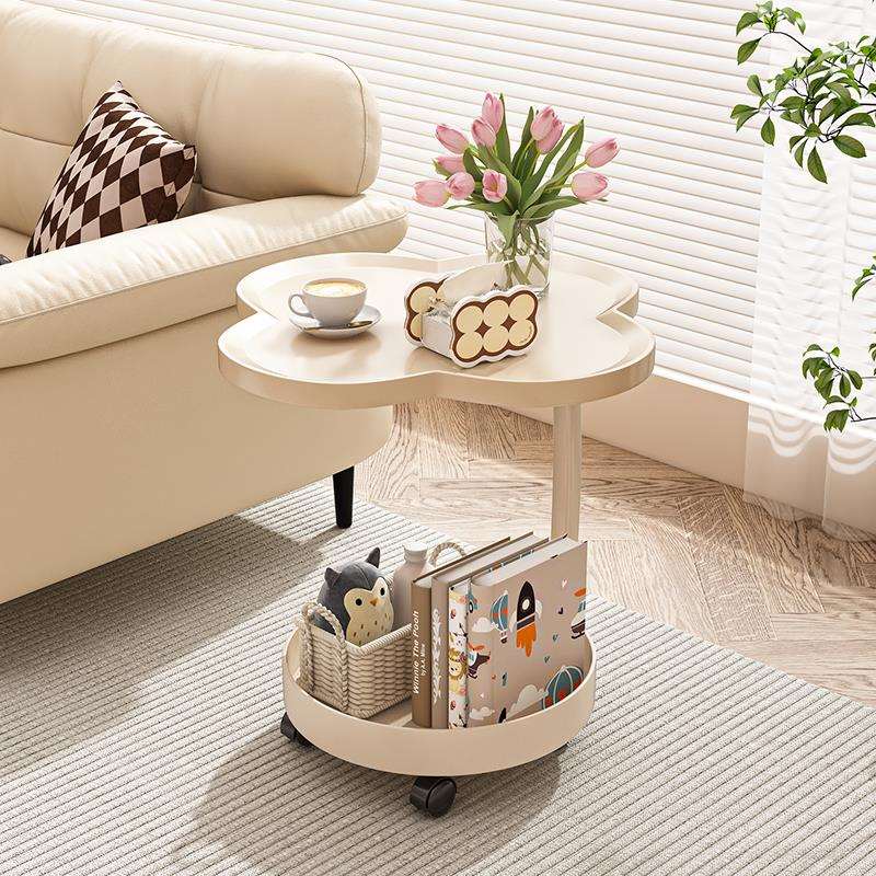 床头柜简约现代卧室床边小型置物架家用沙发迷你边几柜子移动