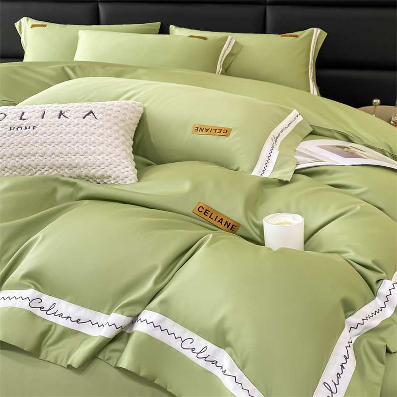 2023新款60支全棉长绒棉刺绣四件套纯棉绣花四件套 支持代发