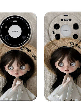 可爱blythe小布芭比娃娃适用华为mate70苹果17OPPO小米15VIVOx100一加手机壳pura70小众16菲林14全包防摔设计