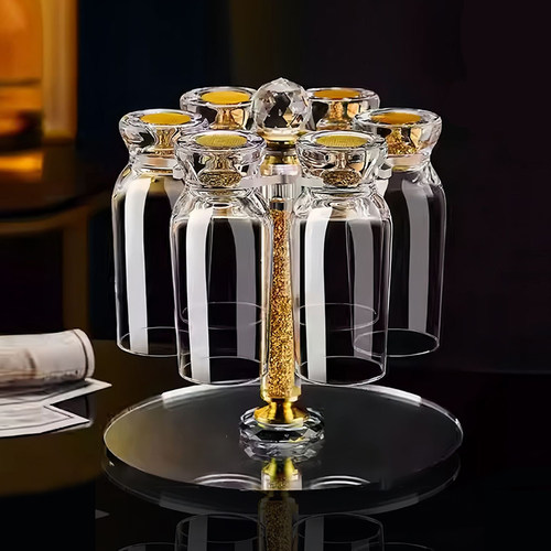 高档轻奢金箔啤酒杯套装