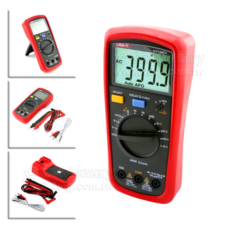 UT136B+/UT136C+优利德自动量程数显万用表 高精度防烧电工万用表
