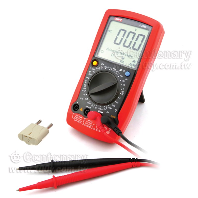 优利德UT58E/B/C/D/A手动量程数字万用家用电工维修防烧万能表