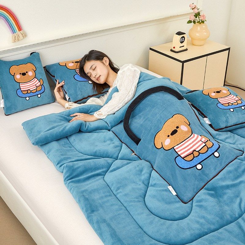 多功能抱枕被子两用办公室午睡枕头毯子二合一折叠汽车载靠垫加厚,居家布艺,抱枕被,淘宝优惠券,粉丝福利购,淘宝优惠卷