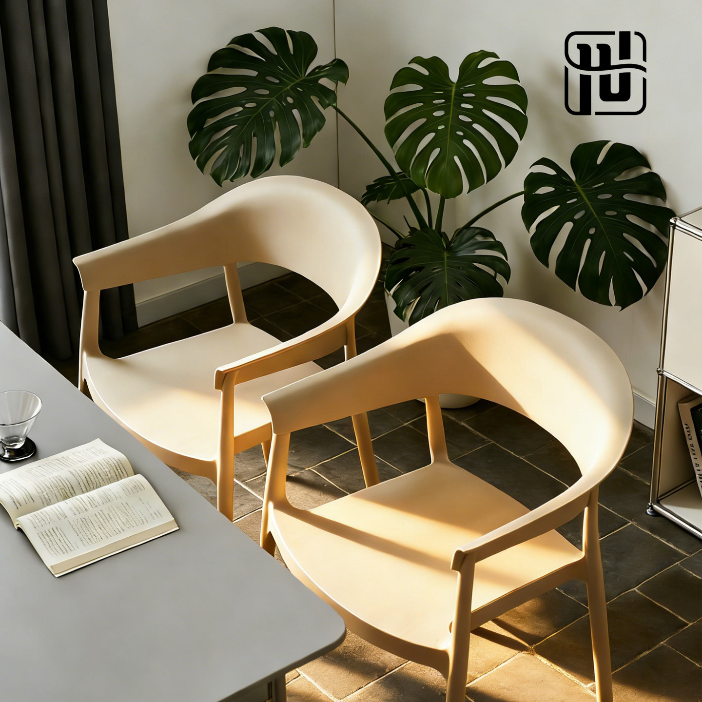 大靠背餐桌专用牛角椅子家用茶椅轻奢高级小户型收纳叠放现代扶手,住宅家具,餐椅,淘宝优惠券,粉丝福利购,淘宝优惠卷