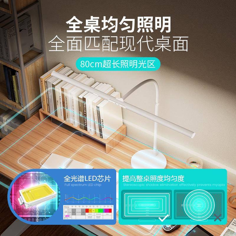 CP刺夹子灯蓝光R高G0防护显色不眼台灯工作灯夹子式学习198专E用