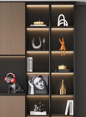 现代简约客厅酒柜摆件轻奢高档家居样板间餐柜展示柜装饰品小众