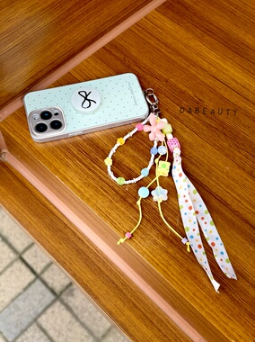 「莫奈花园」DaB原创花朵波点多巴胺极繁手机链相机链ccd链
