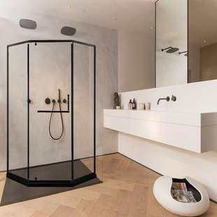 钻石型干湿分离玻璃隔断浴屏简易卫生间小户型浴室钢化现代简约