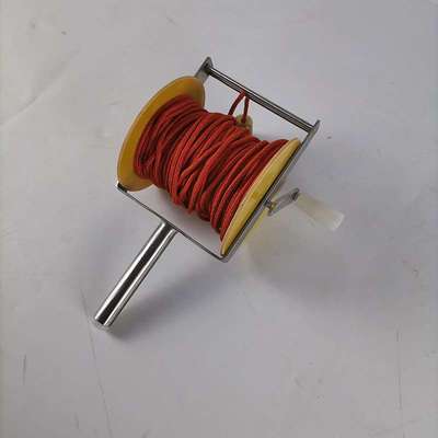 钢丝芯测距绳蚕丝测量绳4mm*50M体育测绘绳绝缘手持式丈量尺耐高