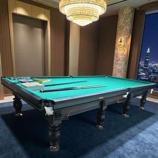 黑八青石板钢库桌球台俱乐部球桌台球 标准型商用中式 俄式 台球桌