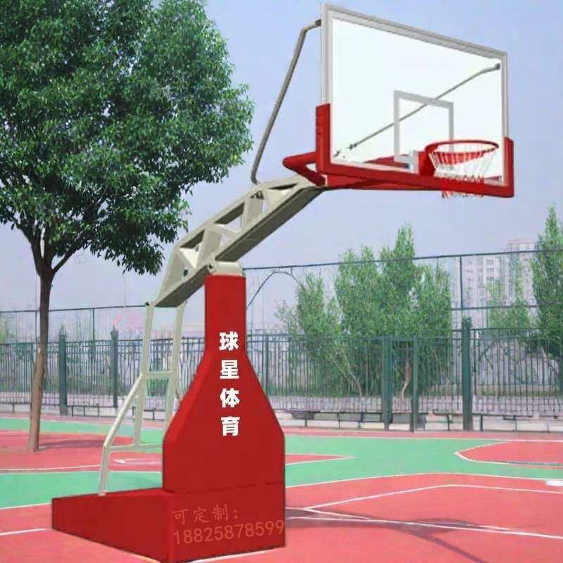呼和浩特移动式埋地式篮球架内蒙古球星篮球架标准室内户外篮球架