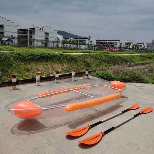 厂家直供pc透明船隐形看不见的kakay水上3人透明船