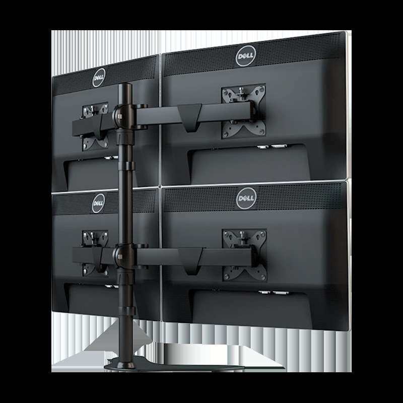 百维视液晶电脑显示器支架四屏拼接台式桌面升降万向通用LS4