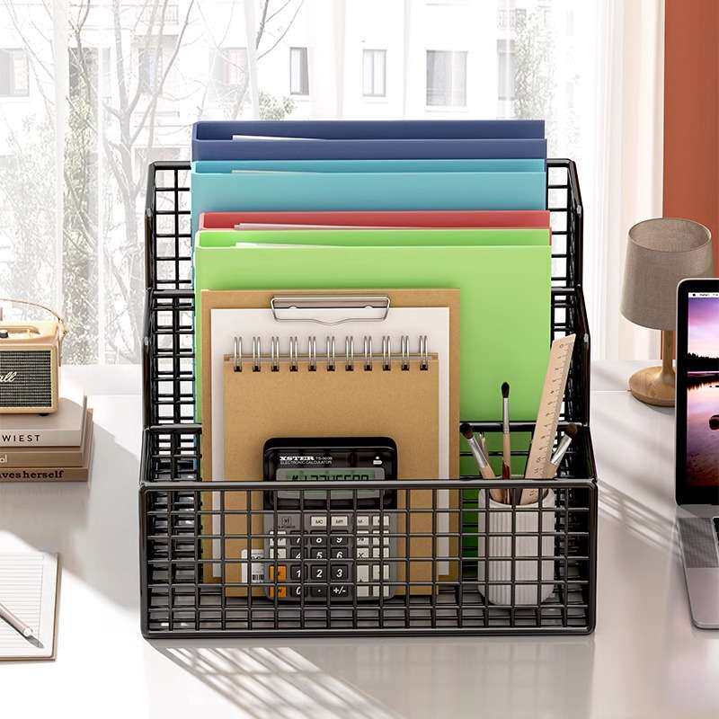 办公室桌面收纳架书桌桌面改造神器小书柜工位台面简易书房储物柜