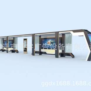 浙江智能候车亭公交站台不锈钢候车亭生产厂家停车棚广告站牌