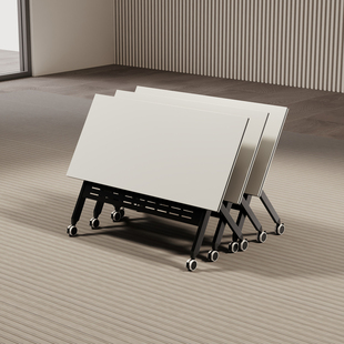 会议桌可移动折叠培训桌椅组合拼接长条桌多功能办公桌辅导班课桌