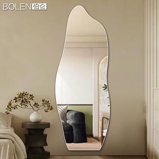 BOLEN 不规则异形全身镜壁挂家用全身镜全身镜贴墙免打孔装饰镜子