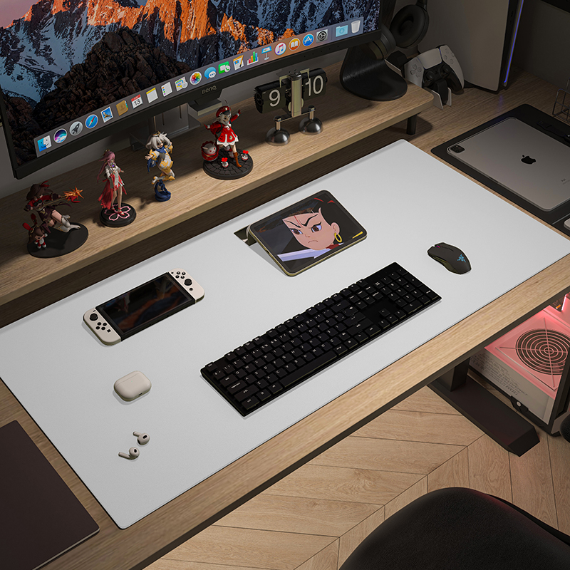 超大号电脑办公室老板桌面垫键盘书桌垫子皮革桌垫鼠标垫桌布定制