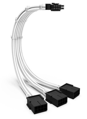 3090Ti显卡16Pin(12+4)转3x8PIN电源延长线PCI-E5.0编织线转接线