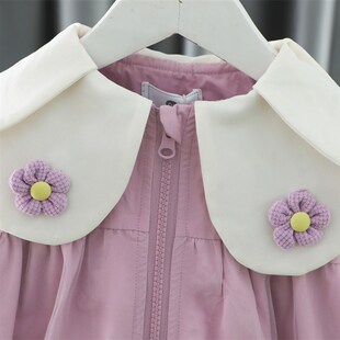 宝宝外套春秋款女童风衣七7八8九个月上衣1一3周岁春秋季婴儿衣服