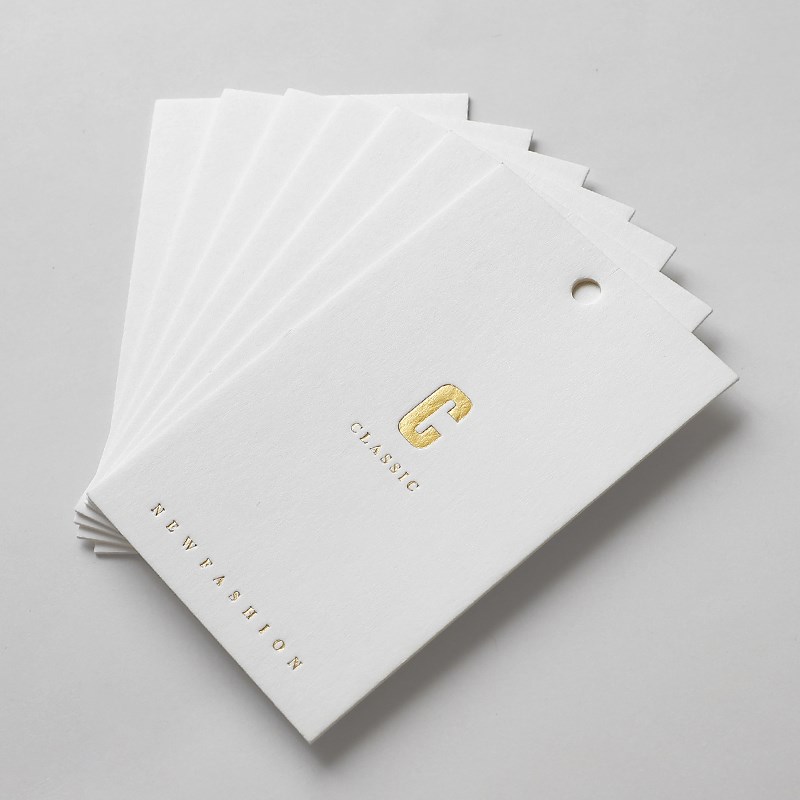 吊牌定做服装价格标签定制轻奢主义大气时尚大理石纹镂空女装衣服