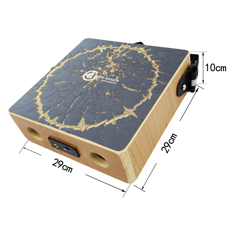 插电旅行鼓BH卡宏箱鼓双手便携手鼓民谣流行打击乐器拾音器电箱